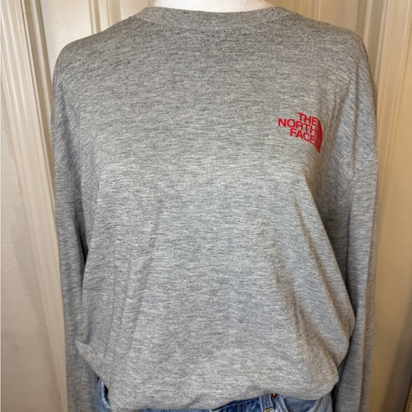 The North Face Gray Pullover with Red Logo - Picture 6 of 6
